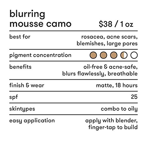 Dermablend Blurring Mousee Camo Oil Free Foundation SPF 25 (Medium Coverage) - #40W Sahara 30ml