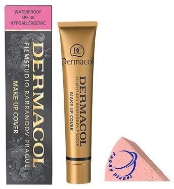 Dermacol Base de maquillaje, muy cubriente, hipoalergénica, con esponja