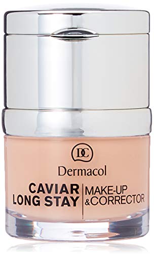 Dermacol Caviar Long Stay Maquillaje Corrector, Tono: Pale - 30 ml