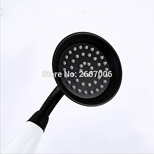 Desconocido Genérico Tipo 1: Regalo de Envío Gratis promociones de Bronce Negro Antiguo Ducha de Mano de Cerámica Ducha de Mano Grifo de Baño Accesorios ZR2035