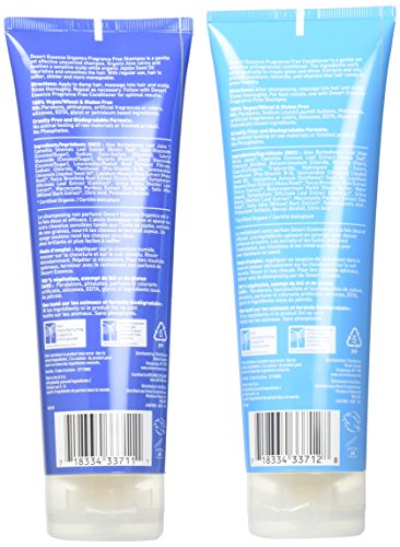 Desert Essence - Champú y Acondicionador sin perfume - Duo Pack - 2 x 237mL