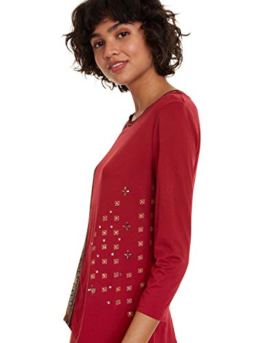Desigual T-Shirt Inge Camiseta, Rojo (Ski Patrol 3128), S para Mujer
