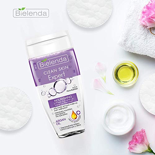 Desmaquillador Bifásico Ojos y Labios - Nutritivo con Aceite de Argán - Bielenda