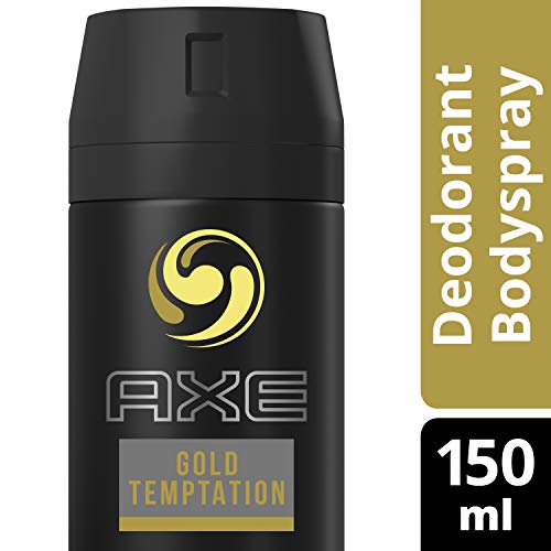 Desodorante Axe Gold Temptation sin sales de aluminio, 150 ml, 3 unidades (3 x 150 ml)