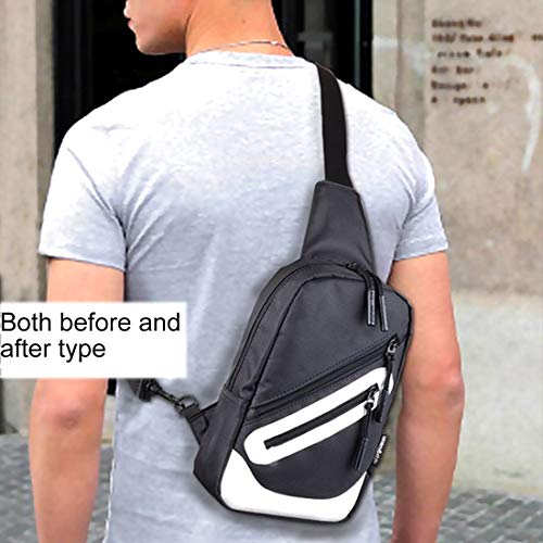 DFV mobile - Backpack Waist Shoulder Bag Nylon for HTC 10 JP (HTC Perfume) (2016) - Black