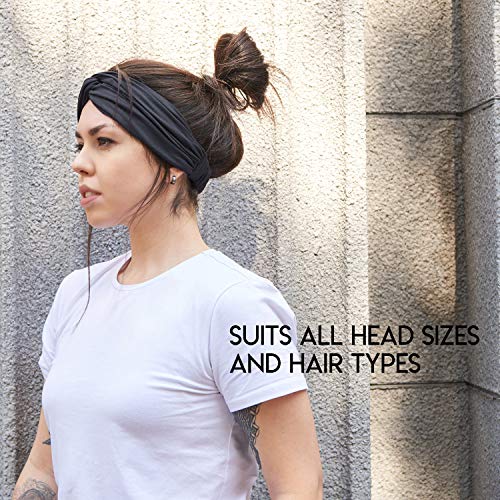 Diadema Mujer Verano Boho Yoga - Cinta Para Verano Turbante Hombre Boho Yoga Headband Banda Hippy Accesorio Caqui