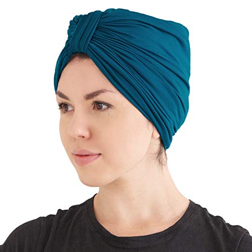Diadema Turbante Mujer Grueso - Pañuelo Cabeza Abrigo Invierno Sombrero de Quimioterapia Cabello Natural