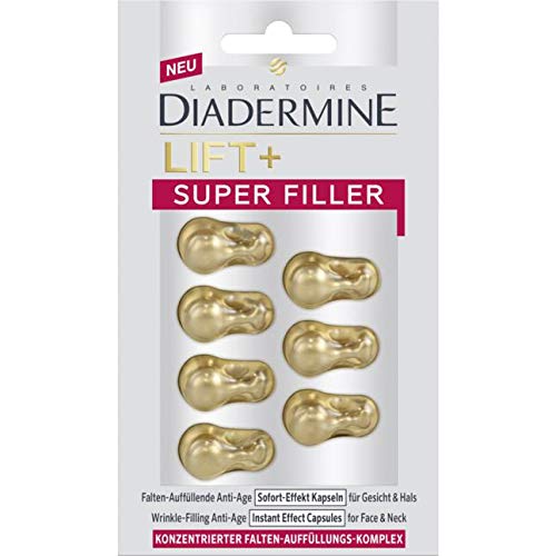 diader Mina Lift + Super Filler Arrugas de auffüll Extremo anti-age Soff lugar de efecto Cápsulas para cara y cuello – 21 Cápsulas (3 Packs Con por 7 Cápsulas)