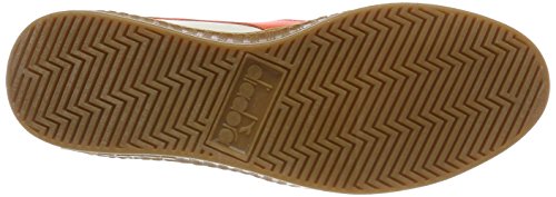 Diadora Game L Low, Zapatillas de Gimnasia para Hombre, Blanco (Bianco Ottico Mandarino), 41 EU