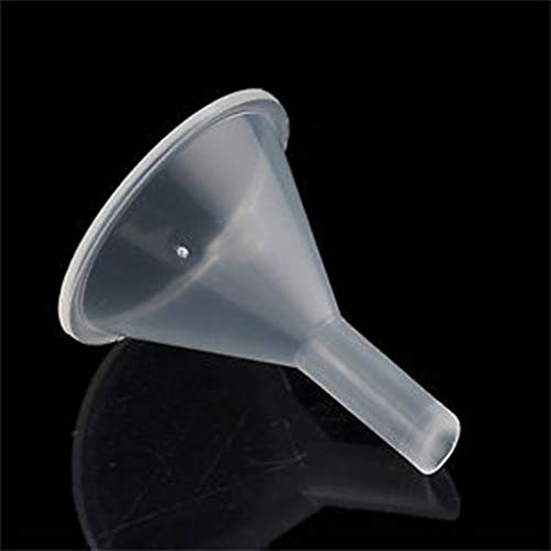Diamoen 10pcs pequeña Mini Botellas de plástico para Perfume difusor de Aceite líquido de los embudos de Laboratorio
