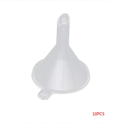 Diamoen 10pcs pequeña Mini Botellas de plástico para Perfume difusor de Aceite líquido de los embudos de Laboratorio