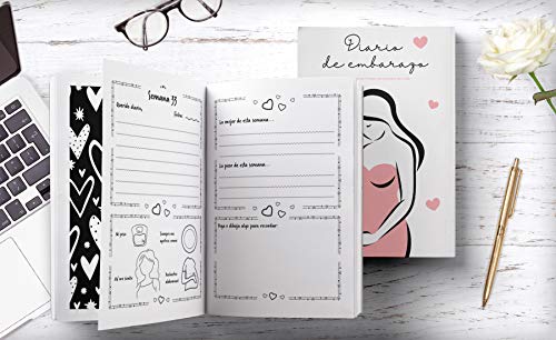 Diario de Embarazo: Agenda embarazo - Para registrar los 9 meses más especiales de tu vida