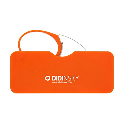 DIDINSKY Gafas de lectura sin patillas graduadas para hombre y mujer transparentes. Gafas de presbicia para hombre y mujer retro o vintage para vista cansada. Orange +3.0 – ORSAY