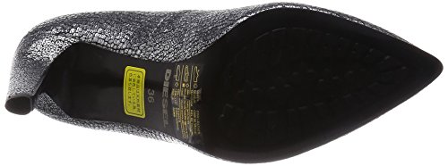 Diesel Bombas Femeninas Stilettos Mabell Silver (EUR 40, Plata)