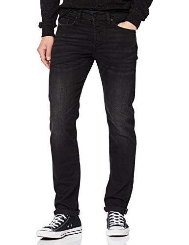 Diesel Buster Vaqueros Straight, Negro (Negro 069bg), 32W / 32L para Hombre