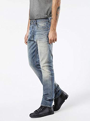 Diesel Larkee Pantaloni Straight - Pantalones vaqueros para hombre Denim. 27W x 32L