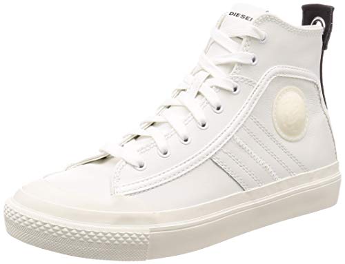 Diesel S-astico Tenis de cordones para hombre, Blanco (blanco estrella), 40.5 EU
