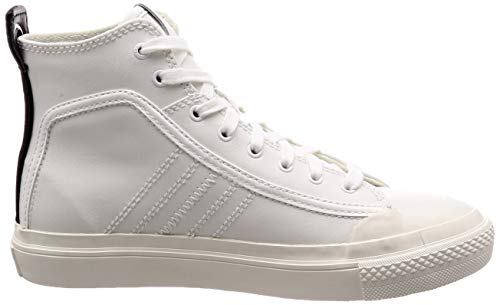 Diesel S-astico Tenis de cordones para hombre, Blanco (blanco estrella), 40.5 EU