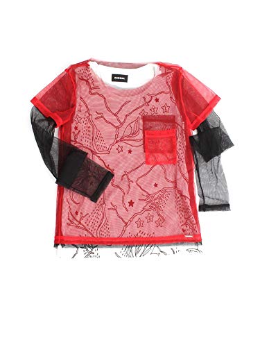 Diesel Talisa 00J3DL Camiseta Chica Red 8Y
