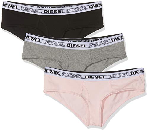 Diesel UFPN-OXY-THREEPACK, Braguita para Mujer, Multicolor (Black/Dark Grey Melange/Almond Blossom E4923/0tawa), 34 (Talla del fabricante: X-Small), Pack de 3