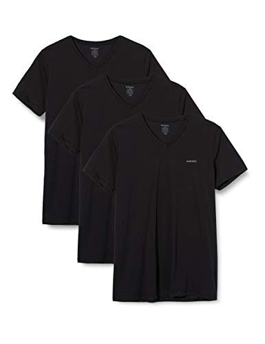 Diesel UMTEE-JAKE-VTHREEPAC, Camiseta para Hombre, Negro (Black 900/0aalw), XS, Pack de 3