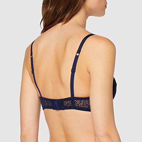Dim Soutien-Gorge 3/4 Avec Armatures Cup Sublim Velours Sujetador con Aros, Azul (Bleu Infini 8ot), 90D para Mujer