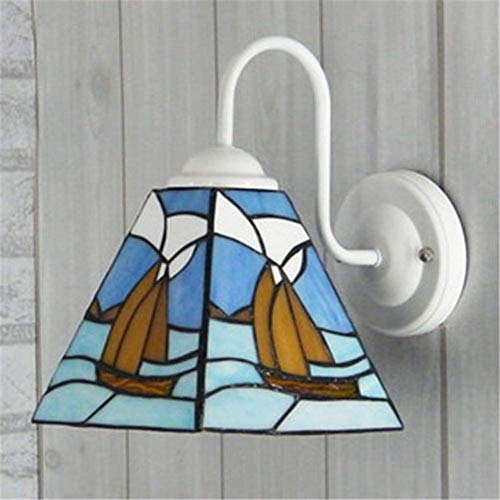 DIMPLEYA Lámpara De Pared Estilo Tiffany, Aplique De Pared con Vitrales Hotel Bar Restaurante Sala De Estar Iluminación De Pared Vintage, B