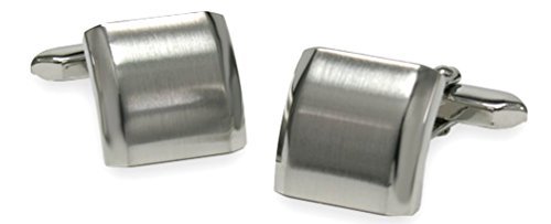 Diseño elegante Gemelos plateado cuadrado curvado mate brillante + xidan Silberbox