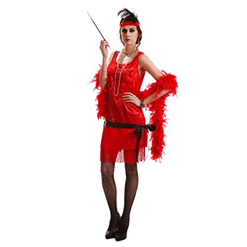 Disfraz Charlestón Adulto. Talla M.