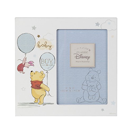 Disney mágico Beginnings MDF marco de 4 "x 6" Winnie the Pooh Baby Boy