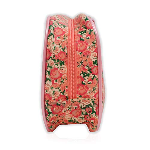 Disney Minnie Mouse - Neceser de maquillaje, diseño floral, color rosa