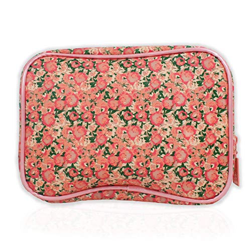 Disney Minnie Mouse - Neceser de maquillaje, diseño floral, color rosa