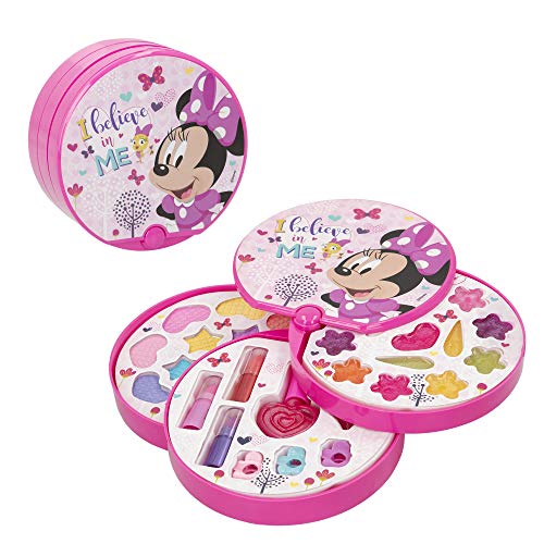 Disney - Set de maquillaje redondo con 3 niveles Minnie Mouse (77198)