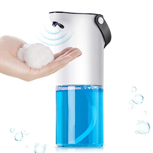 Dispensador Automático de Jabón, HAMSWAN Dispensador de Jabón Electronico 320ML, Dispensador de Espuma de Jabón con 2 Modos de Espuma, Sensor Inteligente Para Hogar, Oficina, Baño y Otros Lugares