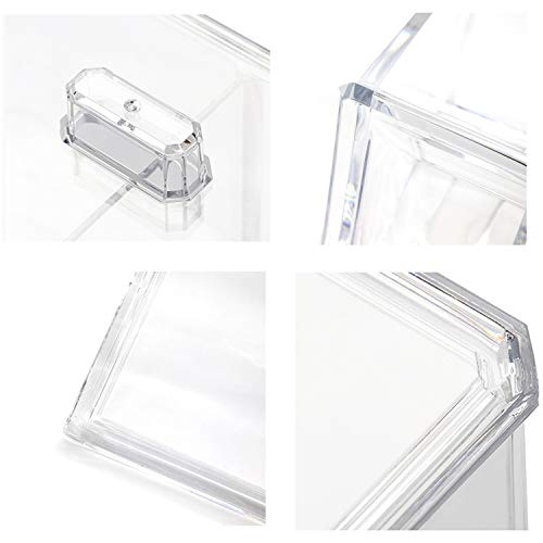 Dispensador de algodones con Tapa, Transparente Bola de Algodón & Swab De Almacenamiento Case – Organizador para algodón Swabs, pañuelero Almohadillas, Maquillaje, cosméticos – para baño y tocador