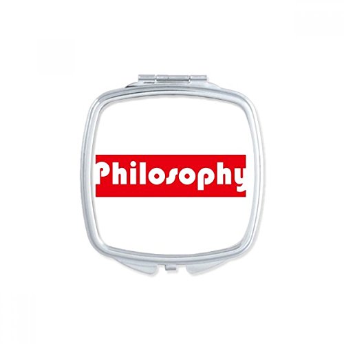 DIYthinker Pequeño Regalo Mano Espejos Portable Linda del Curso y de Las Principales Plaza Roja Filosofía Maquillaje Compacto Espejo de Bolsillo