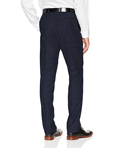 DKNY Hombre Manga Larga Juego de pantalón de traje de negocios - Azul - 58 ES largo