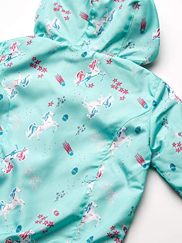 DKNY Midweight Jacket Chaqueta, Verde menta impresa, 4 años para Niñas