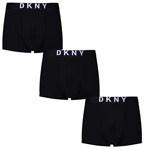 DKNY - Pack de 3 unidades para hombre Trunk New York, talla S - XL, color negro Negro S