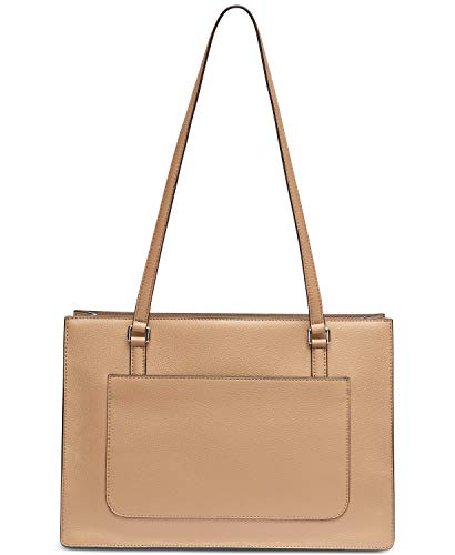 DKNY Whitney Center Zip Leather Tote (Latte)