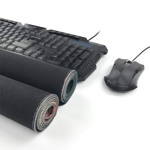 DMWSD Caracteres ratón Estera del cojín de la Tabla Sword Art Online Animado Juego Alice · Síntesis · Treinta Largo Pelo Rubio de Gran tamaño Antideslizante Juego Alfombrilla de ratón for periféricos