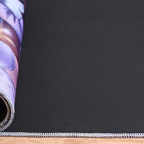 DMWSD Caracteres ratón Estera del cojín de la Tabla Sword Art Online Animado Juego Alice · Síntesis · Treinta Largo Pelo Rubio de Gran tamaño Antideslizante Juego Alfombrilla de ratón for periféricos