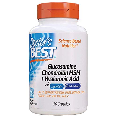 Doctor's Best Glucosamina Condroitina Msm + Ácido Hialurónico - 150 Cápsulas 150 Unidades 200 g