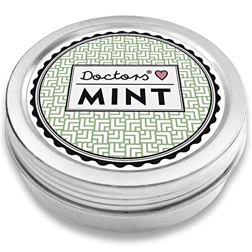 DOCTORS Mint, 3x 70 caramelos de menta sin azúcar, con xilitol, sin aspartamo, aliento fresco donde vaya, caramelos de xilitol en lata retro para píldoras (Classy)