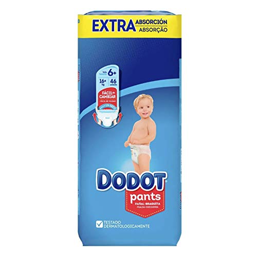 Dodot Pants Pañales Talla 6+ (16 kg+) - 46 Pañales