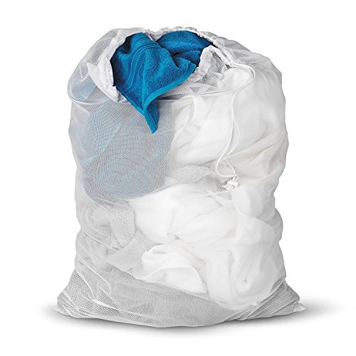 DoGeek Bolsas de Malla de Lavandería Bolsas de Lavad para Ropa Interior, Calcetines,Sujetadores, Camiseta，Ropa de Bebé (6 pcs, Blanco)