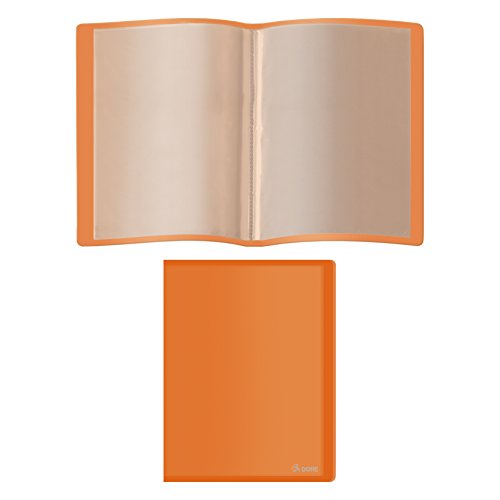 Dohe 91395 - Carpeta polipropileno con 40 fundas, flexible, color naranja