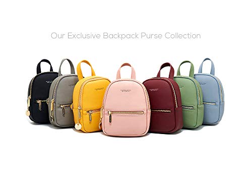 Dolce & Vita Bolso Mochila Mujer Casual Con estuche Juveniles Chicas Niña Mini Pequeñas Para Viaje Playa Escolares Antirrobo Regalos Originales Para Mujer (Amarillo)