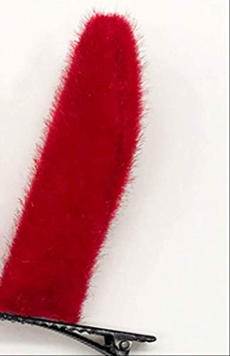 DongDongDong Aro De Pelo De Ciervo Navideño Accesorio para El Cabello Femenino Diadema De Dibujos Animados Linda Tarjeta De Cabello para Adultos Tocado Simple Licor Rojo