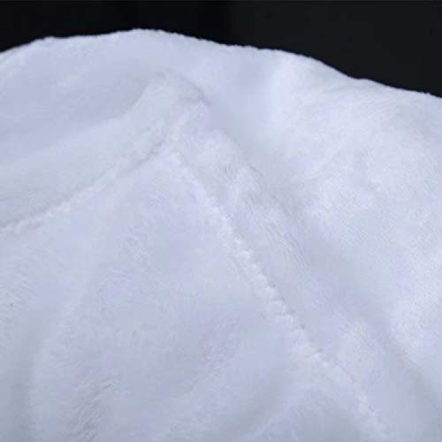 Doodle - Manta para siesta dibujada a mano, diseño médico con tema de higiene dental, limpieza de dientes para bebé, manta de forro polar, tamaño pequeño, 50 x 60 pulgadas, color blanco y negro